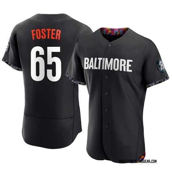 Men's Baltimore Orioles Cameron Foster Black 2023 City Connect Jersey - Authentic