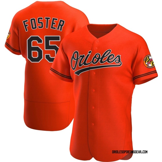 Men's Baltimore Orioles Cameron Foster Orange Alternate Jersey - Authentic