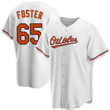 Men's Baltimore Orioles Cameron Foster White Home Jersey - Replica