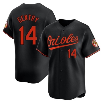 Men's Baltimore Orioles Craig Gentry Black Alternate Jersey - Limited