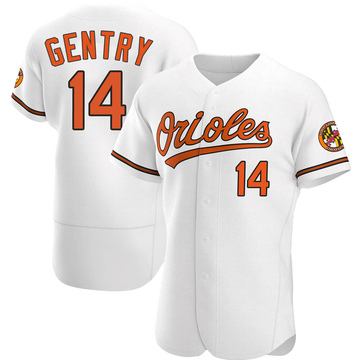 Men's Baltimore Orioles Craig Gentry White Home Jersey - Authentic