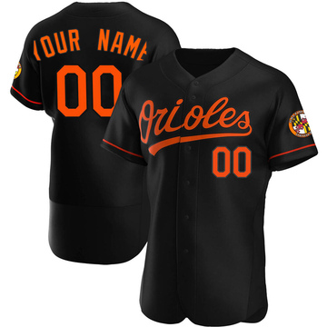 Men's Baltimore Orioles Custom Black Alternate Jersey - Authentic