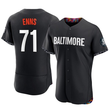 Men's Baltimore Orioles Dietrich Enns Black 2023 City Connect Jersey - Authentic