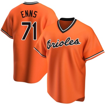 Men's Baltimore Orioles Dietrich Enns Orange Alternate Cooperstown Collection Jersey - Replica