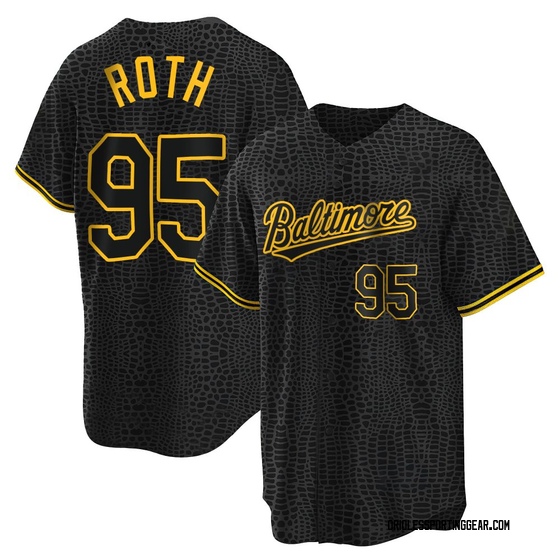 Men's Baltimore Orioles Houston Roth Black Snake Skin City Jersey - Replica
