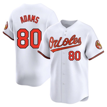 Men's Baltimore Orioles Jordyn Adams White Home Jersey - Limited