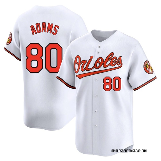 Men's Baltimore Orioles Jordyn Adams White Home Jersey - Limited