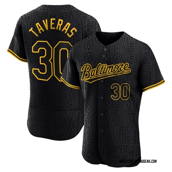 Men's Baltimore Orioles Leody Taveras Black Snake Skin City Jersey - Authentic