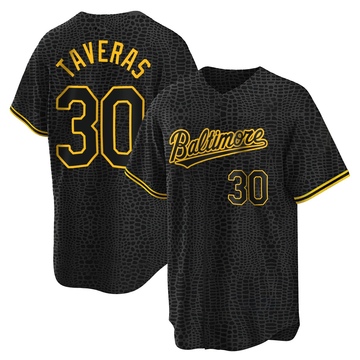 Men's Baltimore Orioles Leody Taveras Black Snake Skin City Jersey - Replica