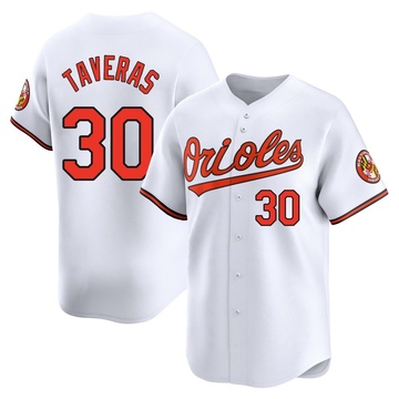 Men's Baltimore Orioles Leody Taveras White Home Jersey - Limited