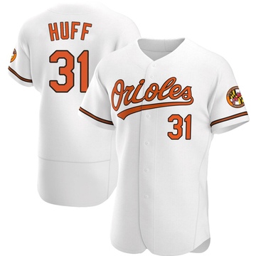 Men's Baltimore Orioles Sam Huff White Home Jersey - Authentic