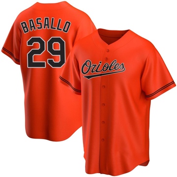 Men's Baltimore Orioles Samuel Basallo Orange Alternate Jersey - Replica