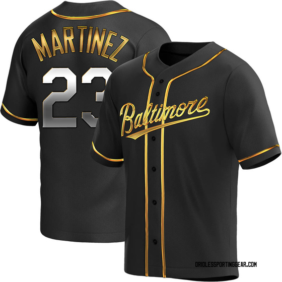 Men's Baltimore Orioles Tippy Martinez Black Golden Alternate Jersey - Replica