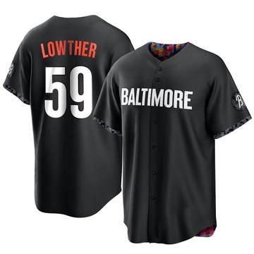 Men's Baltimore Orioles Zac Lowther Black 2023 City Connect Jersey - Replica