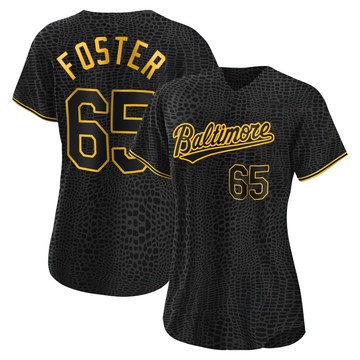 Women's Baltimore Orioles Cameron Foster Black Snake Skin City Jersey - Authentic