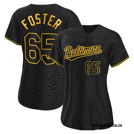 Women's Baltimore Orioles Cameron Foster Black Snake Skin City Jersey - Authentic