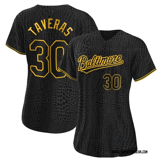 Women's Baltimore Orioles Leody Taveras Black Snake Skin City Jersey - Authentic
