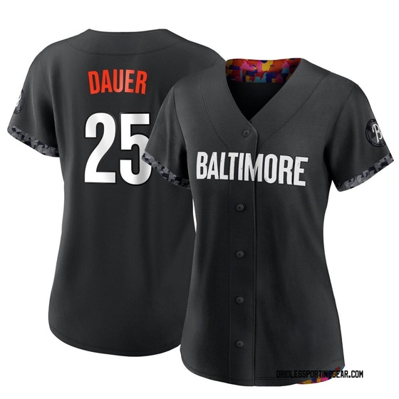 Women's Baltimore Orioles Rich Dauer Black 2023 City Connect Jersey - Replica