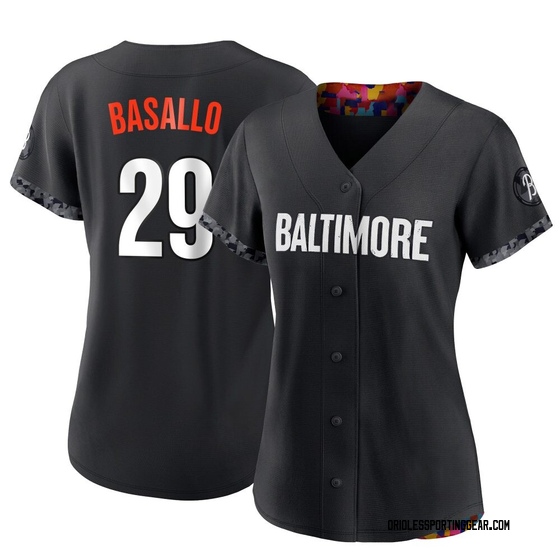 Women's Baltimore Orioles Samuel Basallo Black 2023 City Connect Jersey - Authentic
