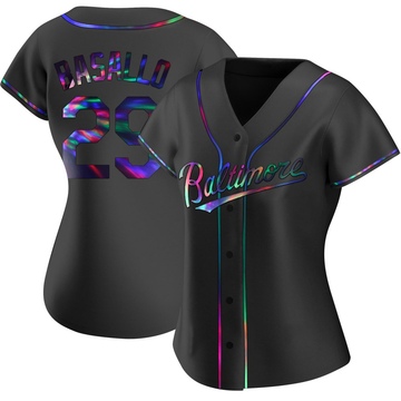 Women's Baltimore Orioles Samuel Basallo Black Holographic Alternate Jersey - Replica