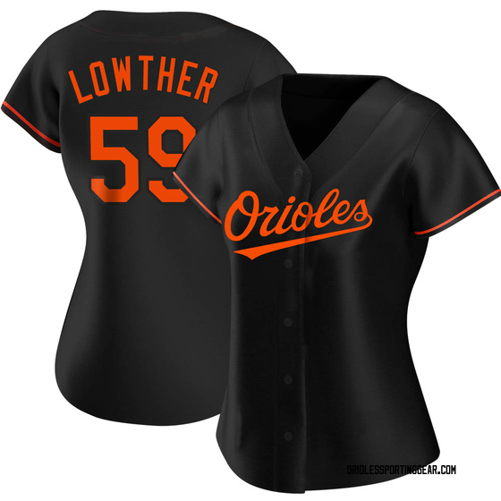 Women's Baltimore Orioles Zac Lowther Black Alternate Jersey - Authentic