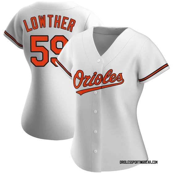 Women's Baltimore Orioles Zac Lowther White Home Jersey - Replica