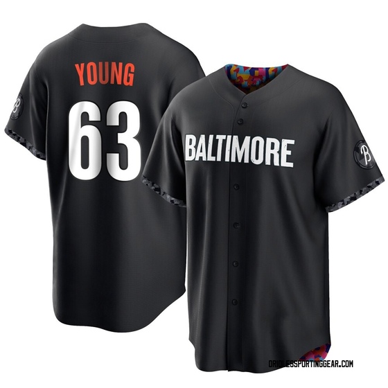 Youth Baltimore Orioles Brandon Young Black 2023 City Connect Jersey - Replica