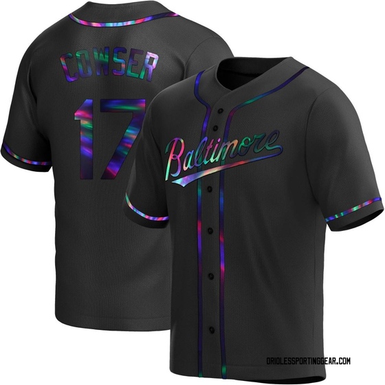 Youth Baltimore Orioles Colton Cowser Black Holographic Alternate Jersey - Replica