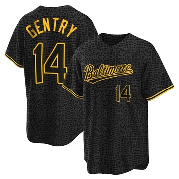 Youth Baltimore Orioles Craig Gentry Black Snake Skin City Jersey - Replica