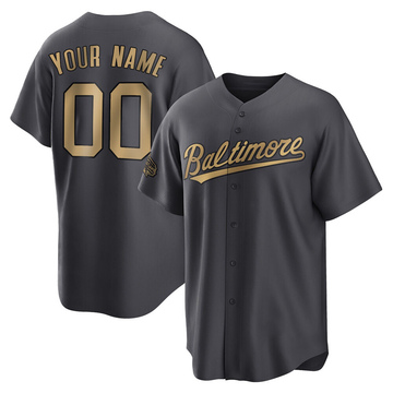 Youth Baltimore Orioles Custom Charcoal Replica 2022 All-Star Jersey - Game
