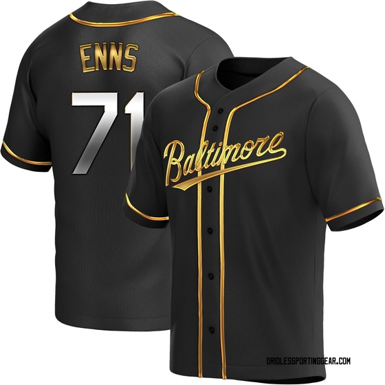 Youth Baltimore Orioles Dietrich Enns Black Golden Alternate Jersey - Replica