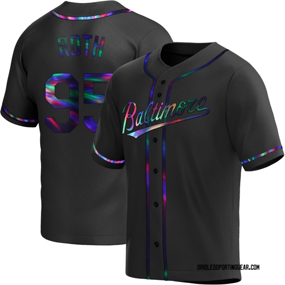 Youth Baltimore Orioles Houston Roth Black Holographic Alternate Jersey - Replica