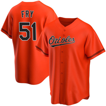 Youth Baltimore Orioles Paul Fry Orange Alternate Jersey - Replica