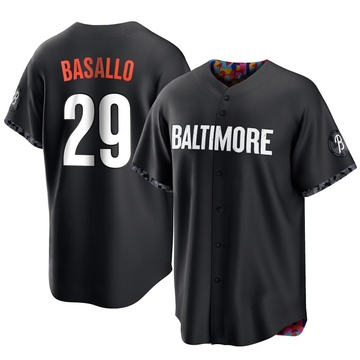 Youth Baltimore Orioles Samuel Basallo Black 2023 City Connect Jersey - Replica