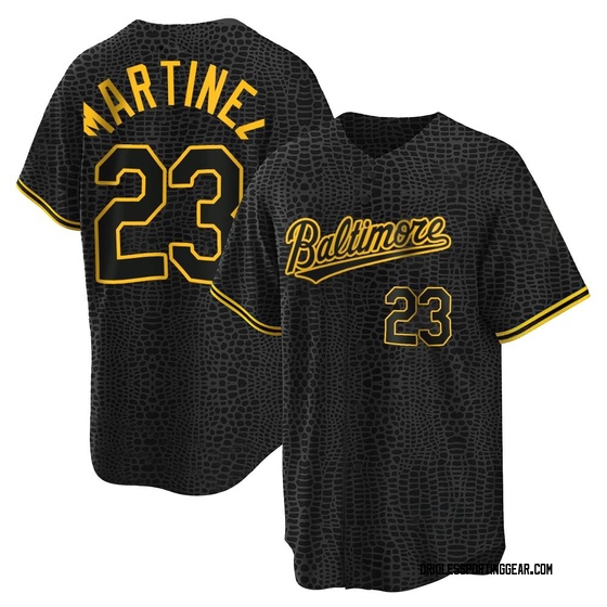Youth Baltimore Orioles Tippy Martinez Black Snake Skin City Jersey - Replica